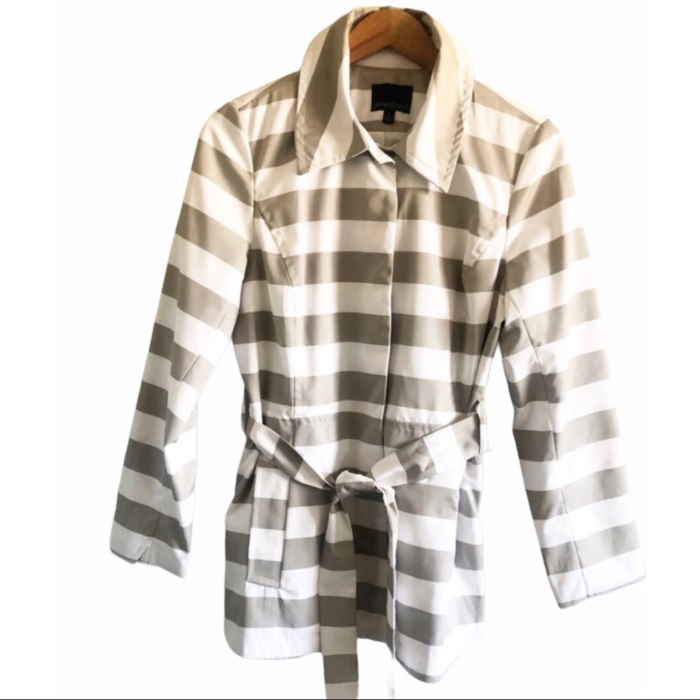 Cynthia Rowley Striped Belted Blazer Size Medium